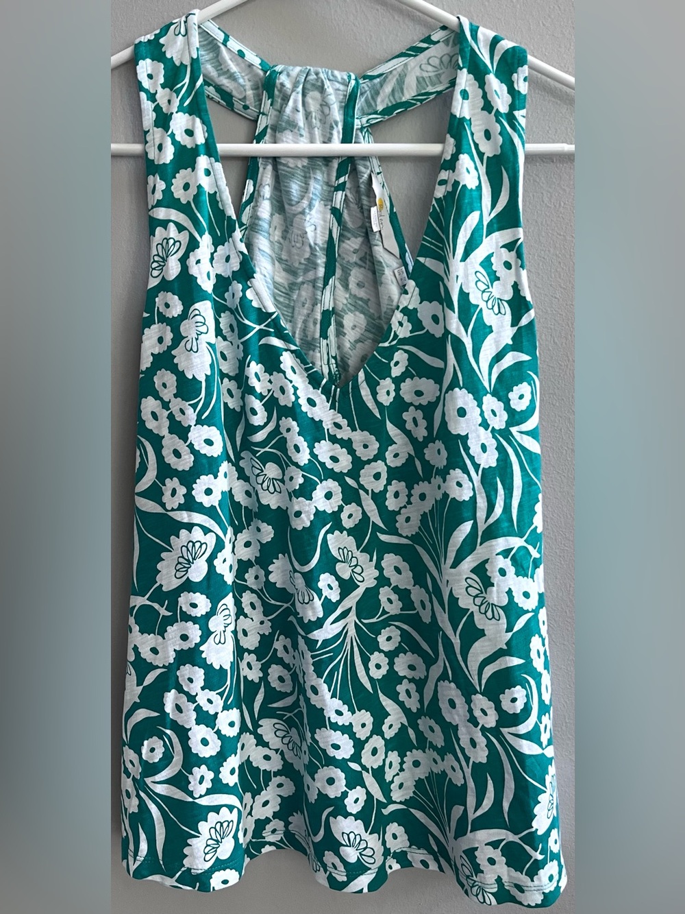 Boden Floral V-Neck Top